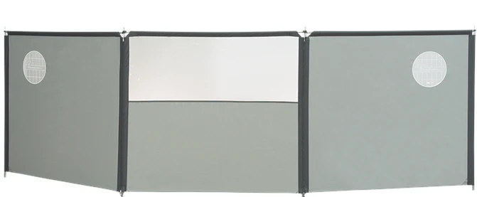 Isabella Flex Grey 3-delig Windscherm - Grijs 1 Isabella Flex Grey 3-delig Windscherm - Grijs