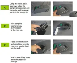Thetford SC400 Holding Tank Mechanisme Rechts 3 Thetford SC400 Holding Tank Mechanisme Rechts -Winkel Voor Buitenartikelen 16319 thetford sc400 holding tank mechanisme rechts