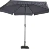 Lesli Living Parasol Gemini Grijs ø3mtr