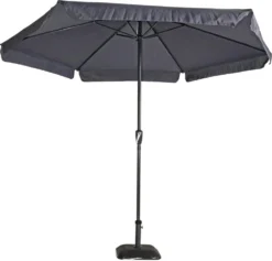 Lesli Living Parasol Gemini Grijs ø3mtr