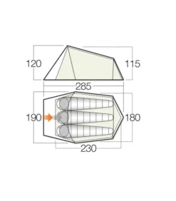 Vango Soul 300 / 3 Persoons Tent - Groen 4 Vango Soul 300 / 3 Persoons Tent - Groen -Winkel Voor Buitenartikelen 52524 vango soul 300 3 persoons tent