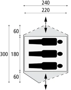 Bardani Stratos 240 / 3 Persoons Tent Grijs -Winkel Voor Buitenartikelen 58501 bardani bardani stratos 240 bijzettent