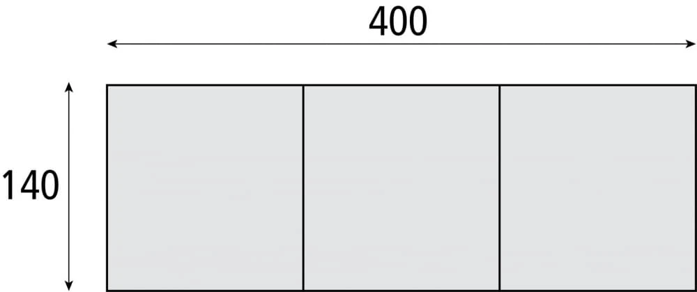 Safarica Tahiti 3-delig Windscherm - Grijs 2 Safarica Tahiti 3-delig Windscherm - Grijs - Afbeelding 2