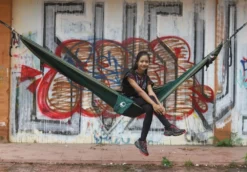 Ticket To The Moon Original Double Hangmat Donkergroen -Winkel Voor Buitenartikelen 69046 ticket to the moon hangmat original double