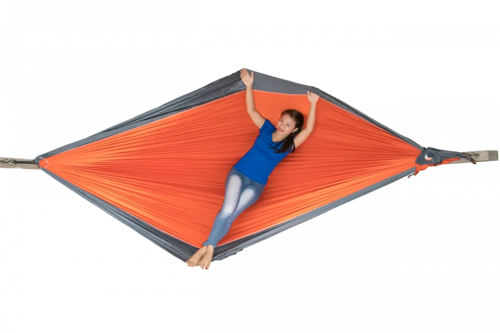 Ticket To The Moon Original Double Hangmat Oranje 2 Ticket To The Moon Original Double Hangmat Oranje - Afbeelding 2