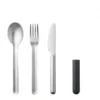 Mepal Bestekset Bloom 3-delig Zwart