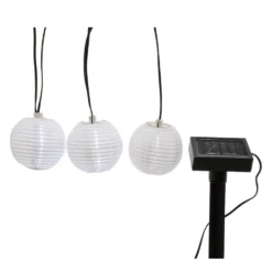 Lumineo LED Solar Rond Wit Lantaarn