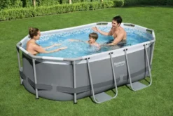 Bestway Zwembad Power Steel Set Ovaal Grijs 305 -Winkel Voor Buitenartikelen 74057 bestway zwembad power steel set ovaal grijs 305