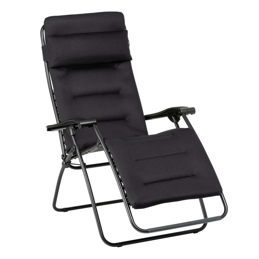 Lafuma RSX Clip Air Comfort Relaxstoel Zwart 1 Lafuma RSX Clip Air Comfort Relaxstoel Zwart