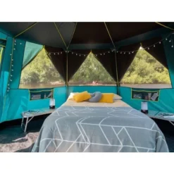 Coleman Octagon BlackOut - 8 Persoons Tent Groen -Winkel Voor Buitenartikelen 75851 coleman octagon blackout 8 persoons tent