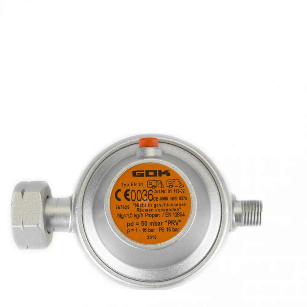 Gok Drukregelaar 50mb X 1/4 L Met Afblaasbeveiliging 1 Gok Drukregelaar 50mb X 1/4 L Met Afblaasbeveiliging