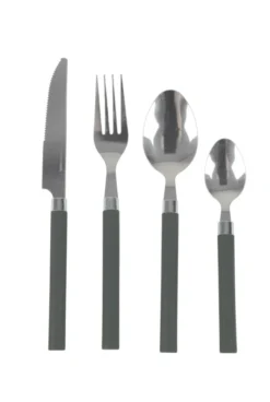 Bo-Camp Bestekset 4-delig Grijs