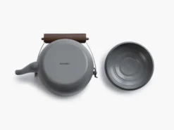 Barebones Geëmailleerde Theepot Donkergrijs -Winkel Voor Buitenartikelen 77646 barebones enamel theepot stone grey