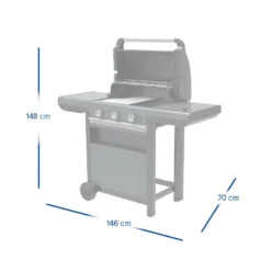 Campingaz 3 Series Select S Gasbarbecue -Winkel Voor Buitenartikelen 78019 campingaz 3 series select s gasbarbecue