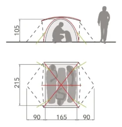 Vaude Campo 3P 3 Persoons Tent -Winkel Voor Buitenartikelen 78547 vaude campo 3p 3 persoons tent