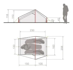 Vaude Lizard Seamless 2P / 2 Persoons Tent Groen -Winkel Voor Buitenartikelen 78556 vaude lizard seamless 2p 2 persoons tent