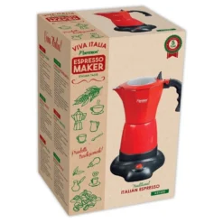 Bestron Elektrische Espressomaker Rood -Winkel Voor Buitenartikelen 79587 bestron espresso apparaat 480w 300ml rood