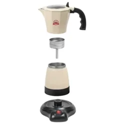Bestron Elektrische Espressomaker Beige -Winkel Voor Buitenartikelen 79590 bestron espresso apparaat 480w 300ml ivoor