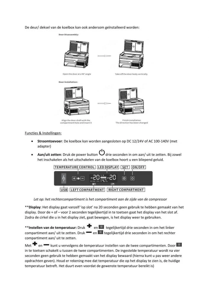 Campguru 45L Double Koelbox 5 Campguru 45L Double Koelbox - Afbeelding 5