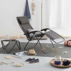 Lafuma RSX Clip Polykatoen Relaxstoel Grijs -Winkel Voor Buitenartikelen 81191 lafuma rsx clip polykatoen relaxstoel