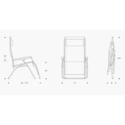 Lafuma RSXA Clip Batyline XL Relaxstoel Zwart -Winkel Voor Buitenartikelen 81291 lafuma rsxa clip batyline xl relaxstoel