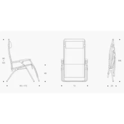 Lafuma RSX Clip Air Comfort XL Relaxstoel Zwart -Winkel Voor Buitenartikelen 81293 lafuma rsx clip air comfort xl relaxstoel