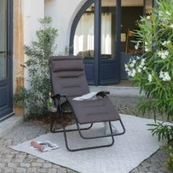 Lafuma RSX Clip Air Comfort XL Relaxstoel Bruin -Winkel Voor Buitenartikelen 81295 lafuma rsx clip air comfort xl relaxstoel