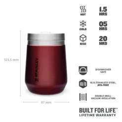Stanley The Everyday GO Tumbler 0,3L Rood -Winkel Voor Buitenartikelen 82141 stanley the everyday go tumbler 03l