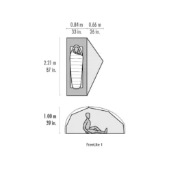 MSR FreeLite 1 / 1 Persoons Tent Groen -Winkel Voor Buitenartikelen 84966 msr freelite 1 1 persoons tent