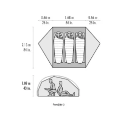 MSR FreeLite 3 / 3 Persoons Tent Groen -Winkel Voor Buitenartikelen 84991 msr freelite 3 3 persoons tent