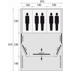 Bardani AirWave 410 DeLuxe TC AIR - 5 Persoons Opblaastent -Winkel Voor Buitenartikelen 86623 bardani airwave 410 deluxe tc air 5 persoons opblaastent