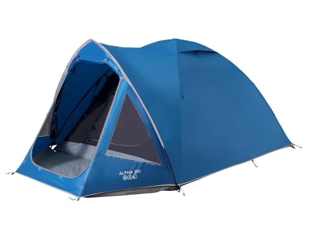 Vango Alpha 300 / 3 Persoons Tent - Blauw 1 Vango Alpha 300 / 3 Persoons Tent - Blauw