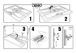 Crespo AP-247 / 70 X 110 Cm Campingtafel -Winkel Voor Buitenartikelen 89893 crespo ap 247 70 x 110 cm campingtafel