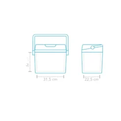 Mestic MTEC-25 Thermo-Elektrische Koelbox -Winkel Voor Buitenartikelen 90799 mestic mtec 25 thermo elektrische koelbox