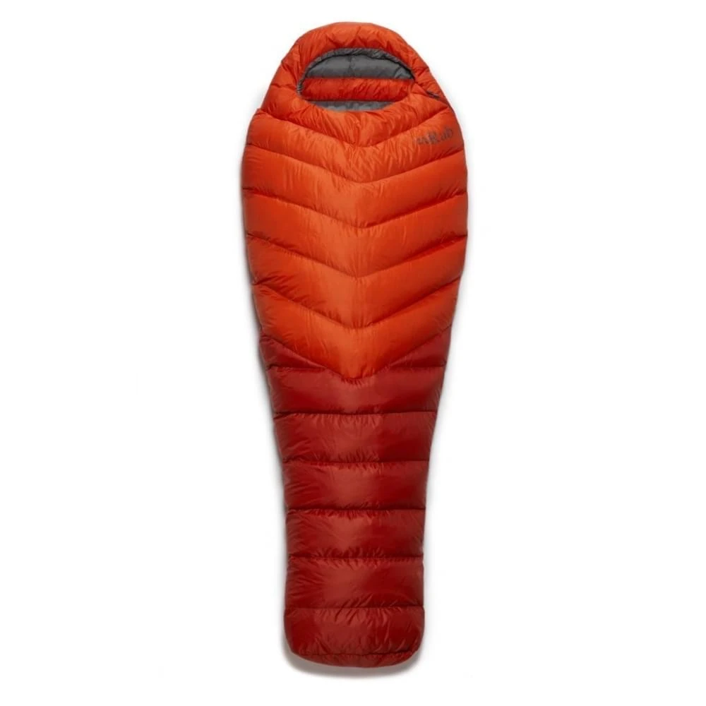 RAB Alpine 200 Mummy Slaapzak Dons Oranje 1 RAB Alpine 200 Mummy Slaapzak Dons Oranje