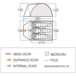 Winkel Voor Buitenartikelen -Winkel Voor Buitenartikelen 96957 vango alpha 300 clr 3 persoons tent