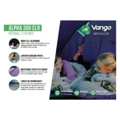 Vango Alpha 300 CLR / 3 Persoons Tent Blauw -Winkel Voor Buitenartikelen 96959 vango alpha 300 clr 3 persoons tent