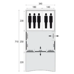 Bardani Spitfire 340 XL RSTC Deluxe / 5 Persoons Tent Beige -Winkel Voor Buitenartikelen 98672 bardani spitfire 340 xl rstc deluxe 5 persoons tent