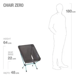 Helinox Chair Zero Lichtgewicht Stoel Zwart -Winkel Voor Buitenartikelen 98841 helinox chair zero lichtgewicht stoel