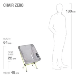 Helinox Chair Zero Lichtgewicht Stoel Grijs -Winkel Voor Buitenartikelen 98843 helinox chair zero lichtgewicht stoel